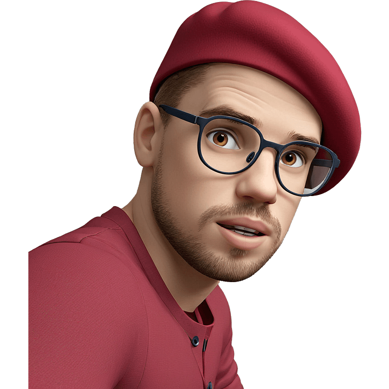 a boy in a beret emoji