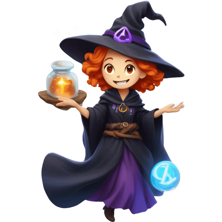 Ginger witch emoji