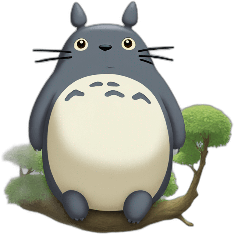 totoro hunds up emoji