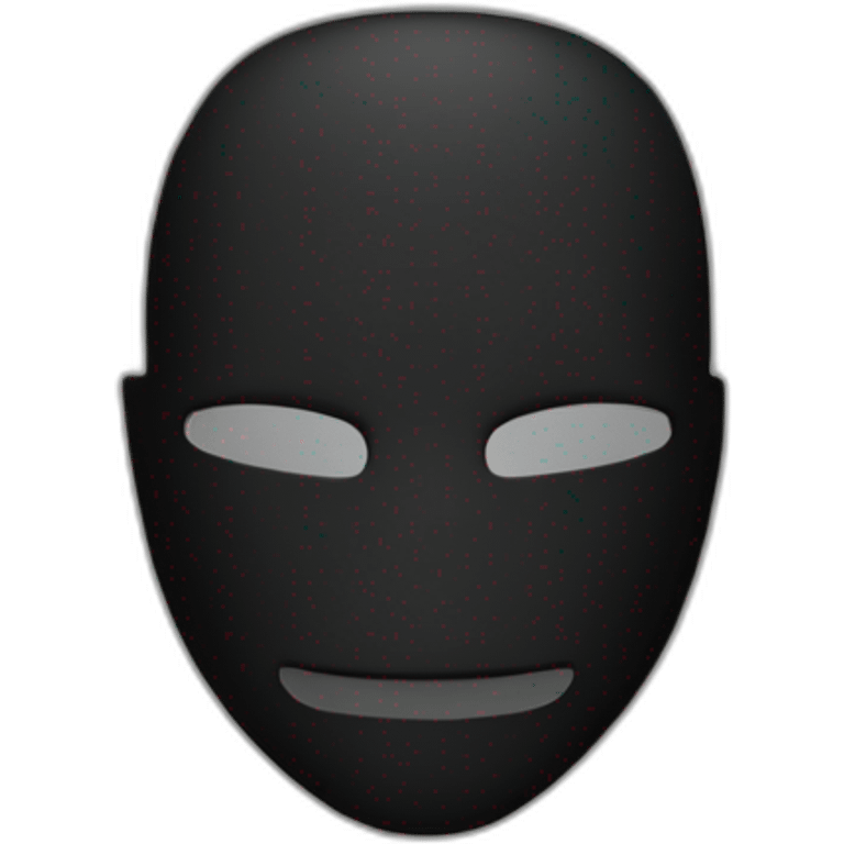 Men with hacker Anonymous mask emoji