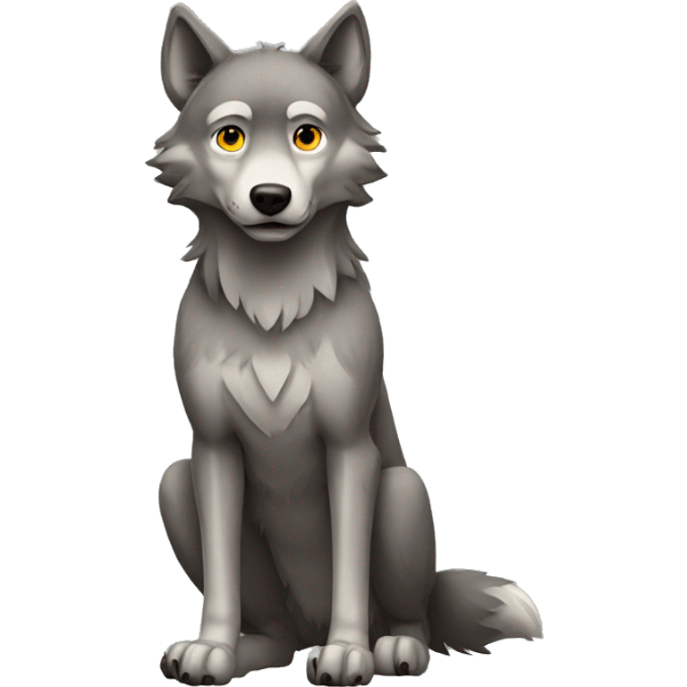 Wolf Full Body emoji