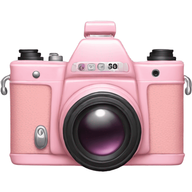 Pastel pink camera emoji