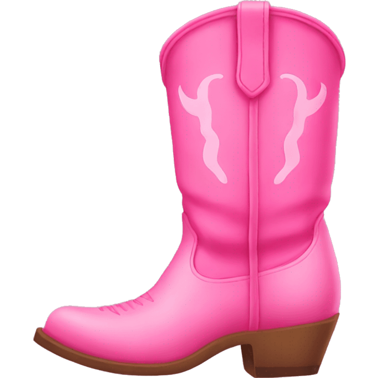 Pink cowgirl boots emoji