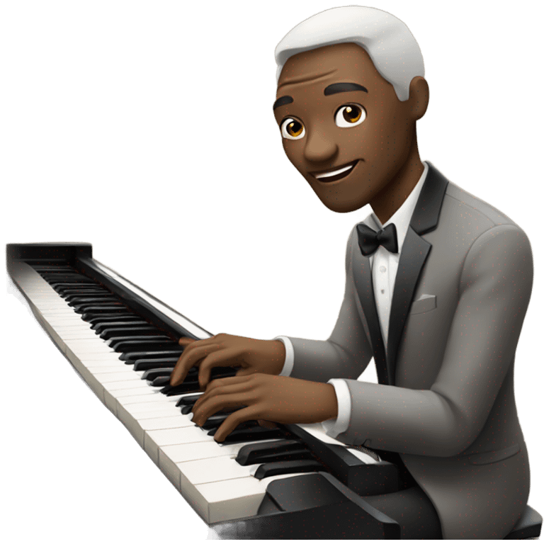 jazz pianist performance  emoji