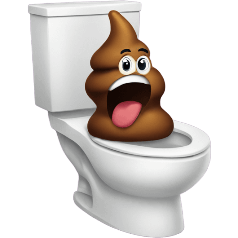 Poop in toilet  emoji