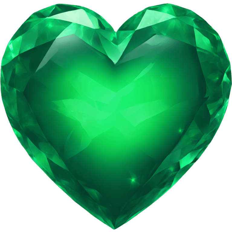 Emerald heart emoji