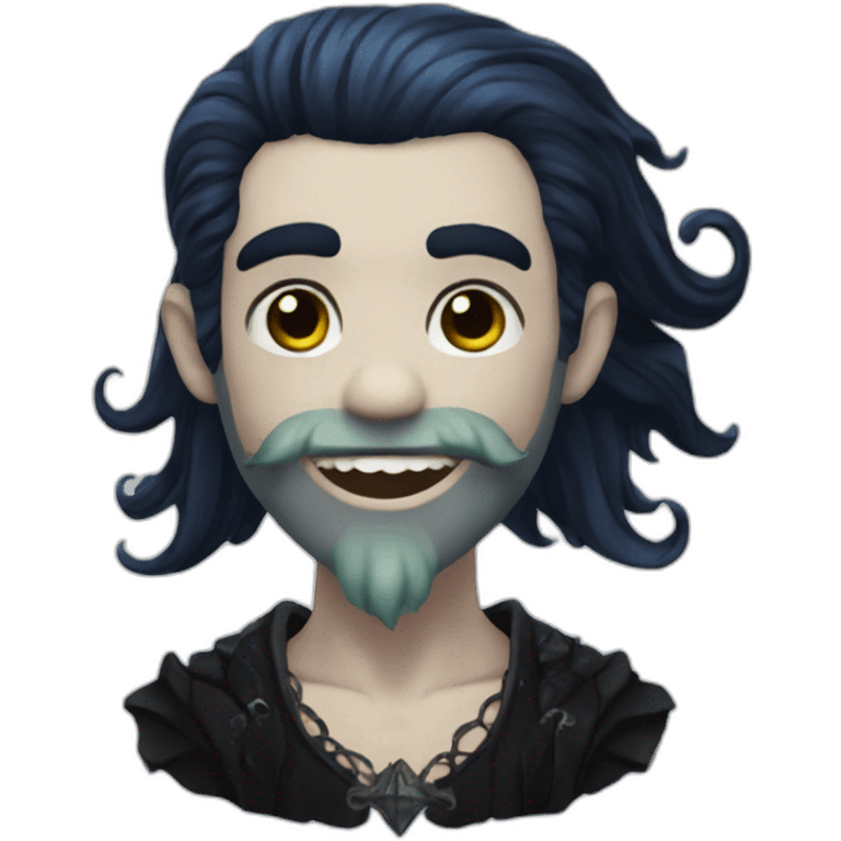 goth merman emoji