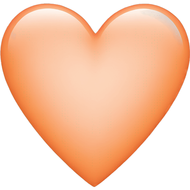 Pastel orange heart emoji