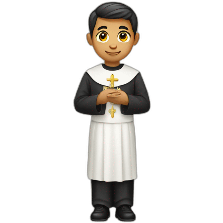 young colombian catholic priest emoji