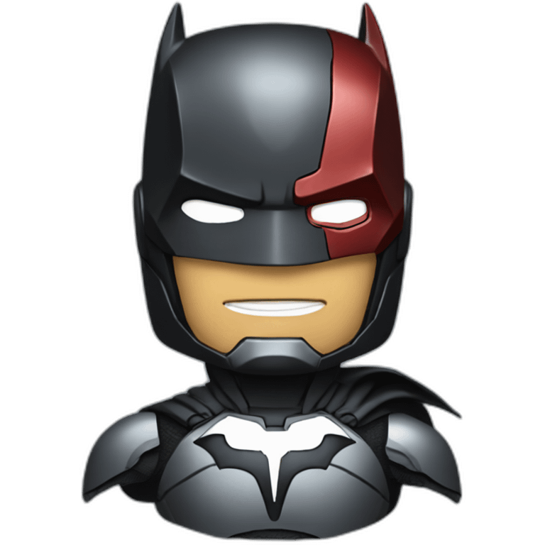 Batman with Iron Man suit emoji