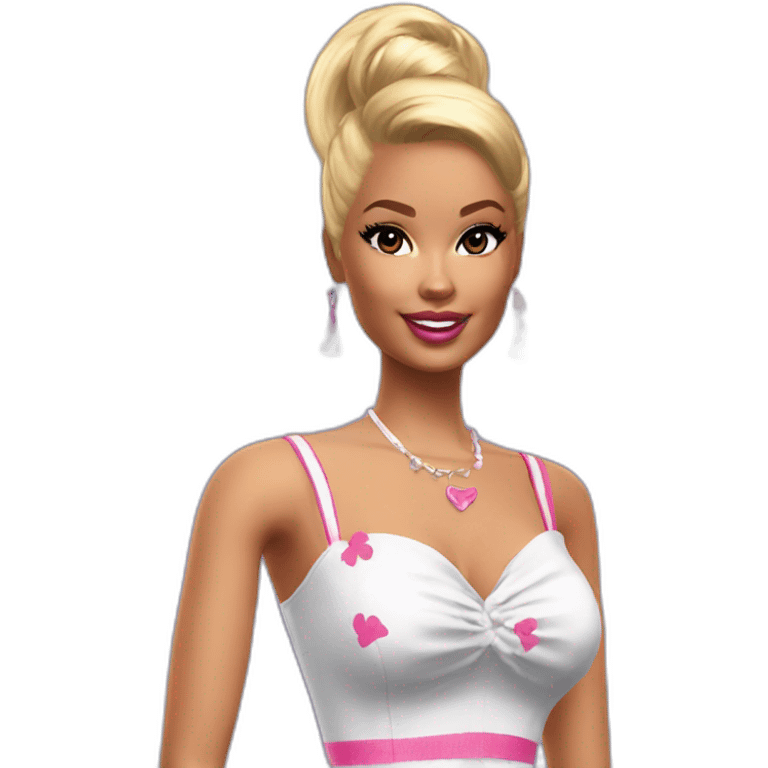 Barbie in this style : Pin-Up EA Sims videogame emoji