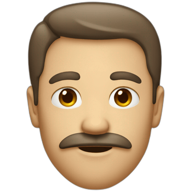 Man with a little square mustach emoji