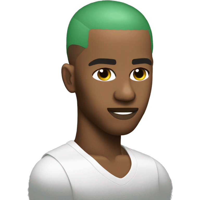 frank ocean green buzz cut emoji