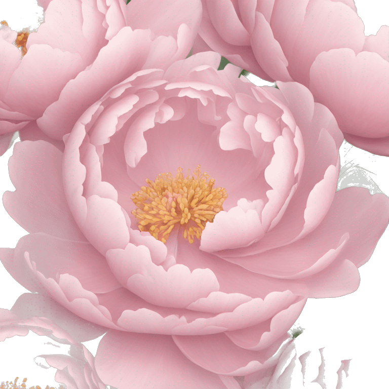 Light pink peony emoji