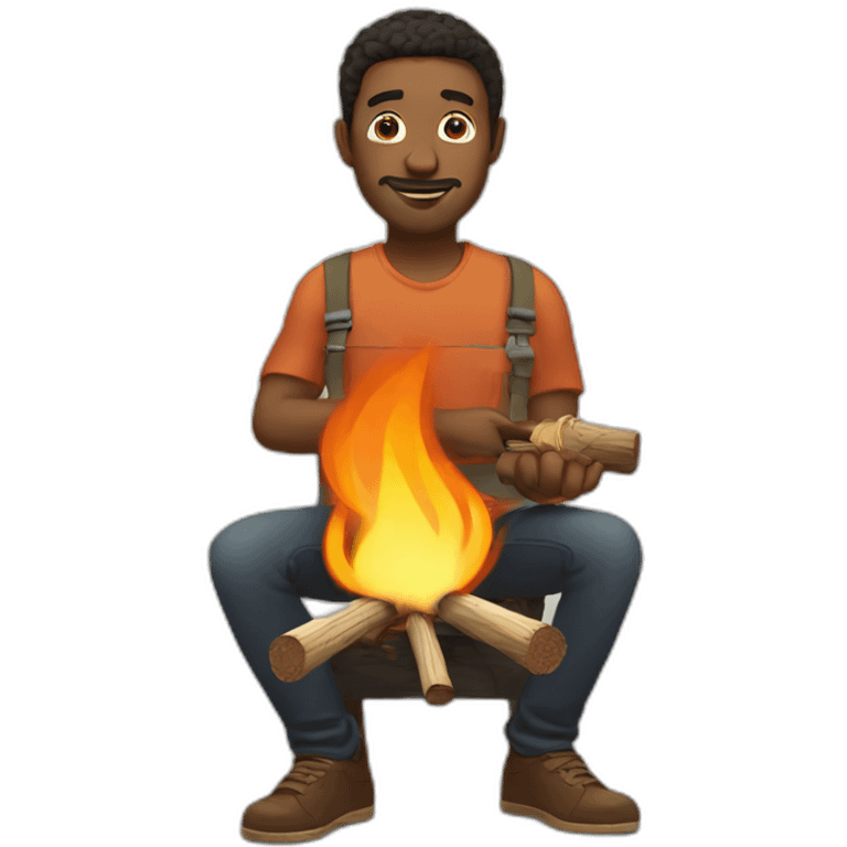 Man make fire With firestick emoji