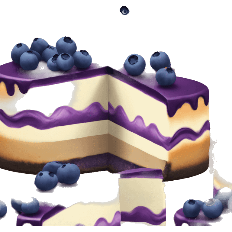 Blueberry cheesecake  emoji