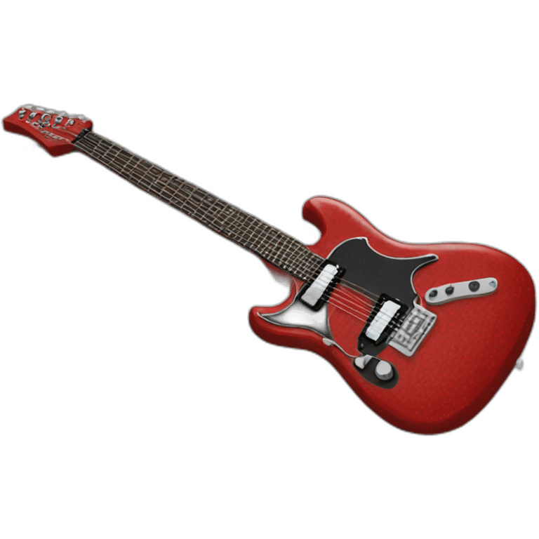 rock electric guitar red emoji