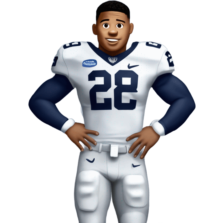 Saquon Barkley in Penn State uniform emoji