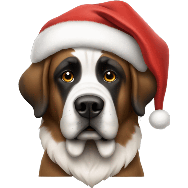 Santa with Saint Bernard  emoji