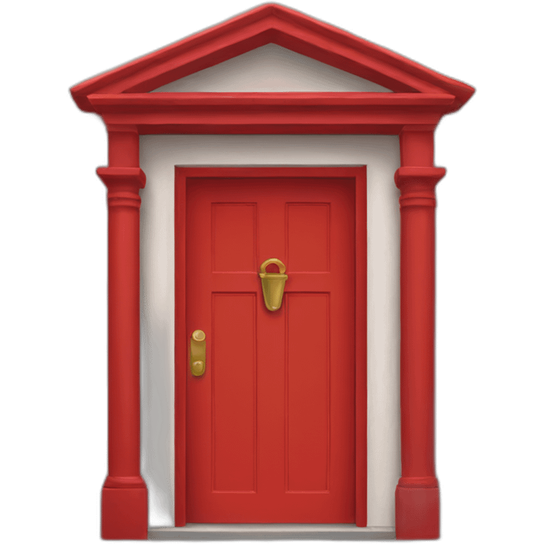 Red door emoji