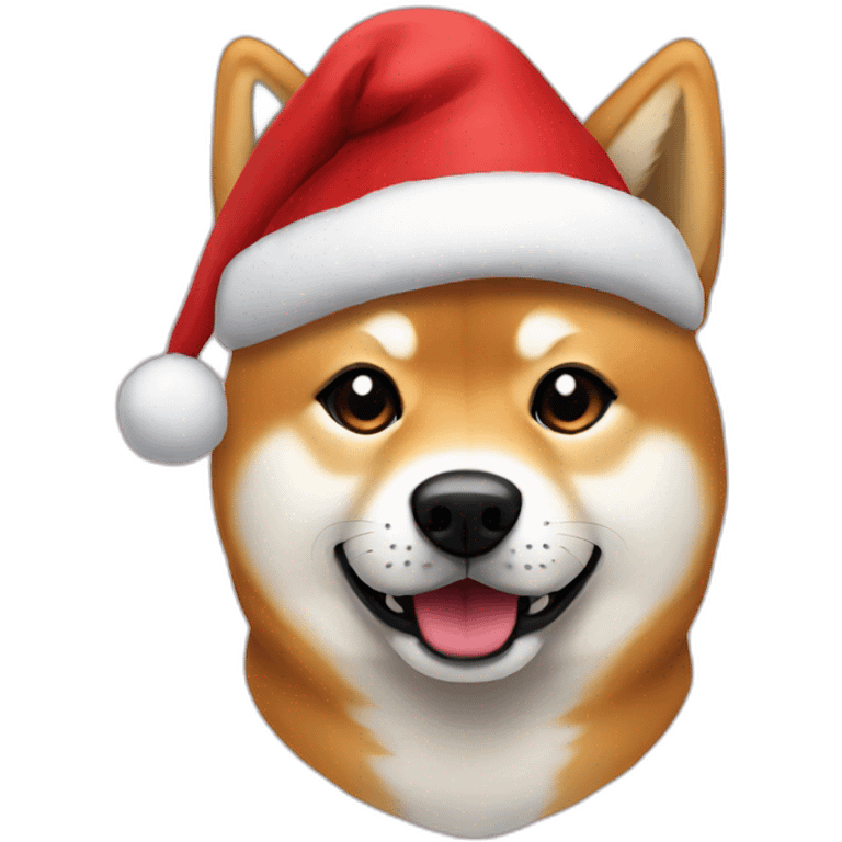 shiba santa emoji