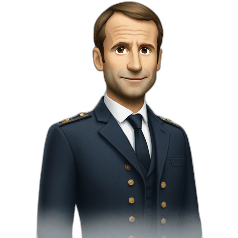 macron avec une vodka emoji