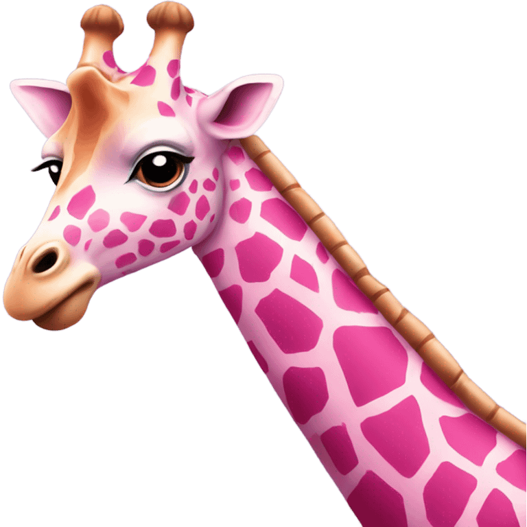 pink giraffe  emoji