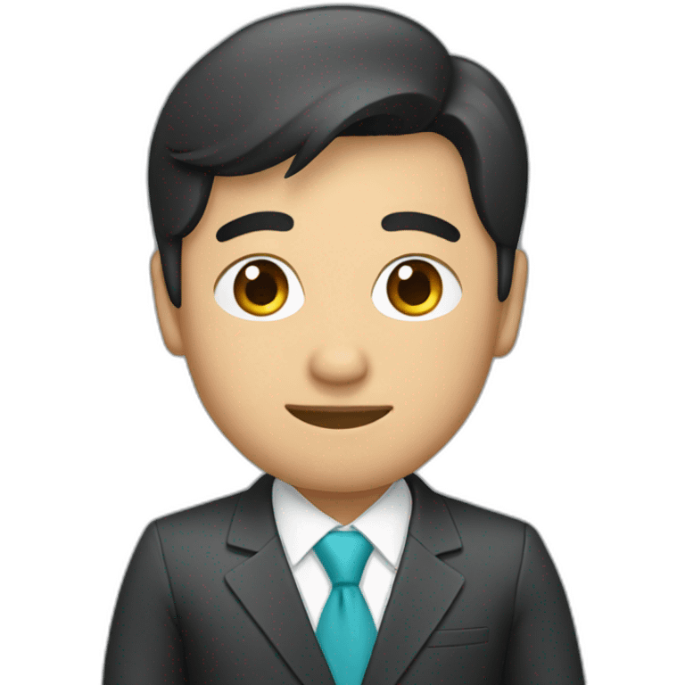 kazakh in suit emoji