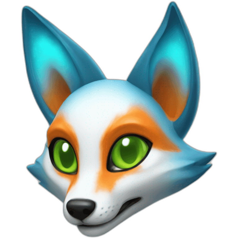 alien fox emoji