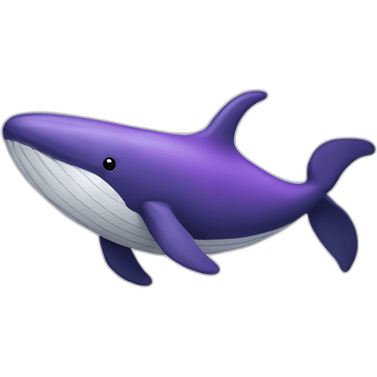 whale purple emoji