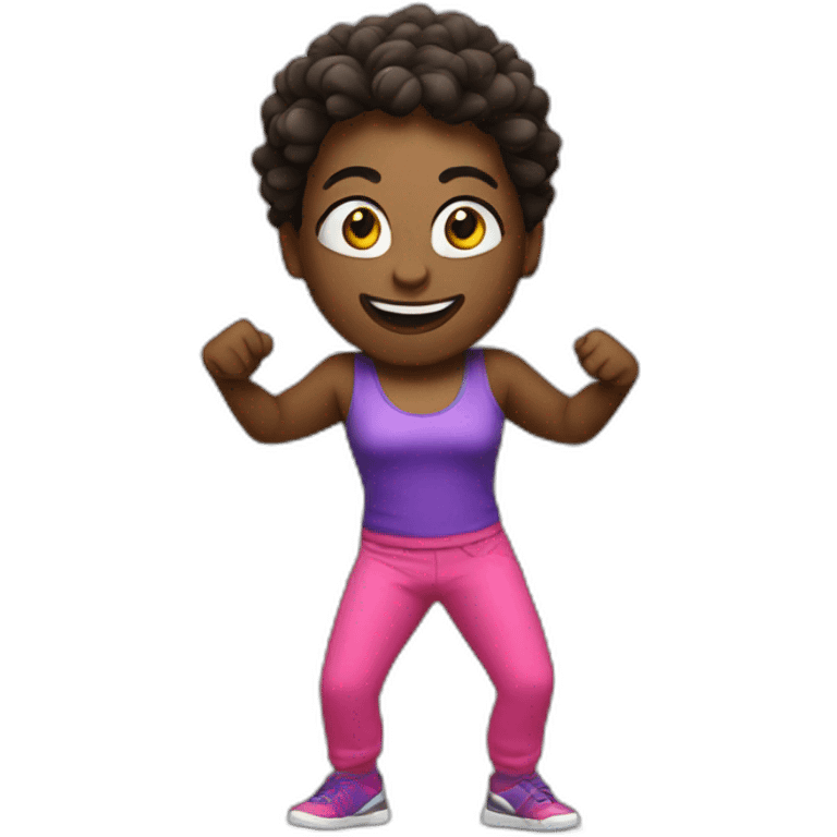 Zumba disco emoji