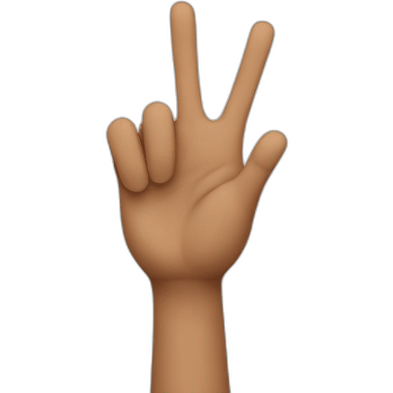 2 fingers up emoji