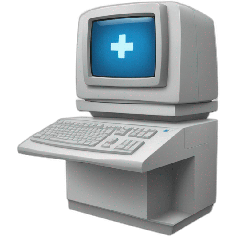 hospital computer emoji