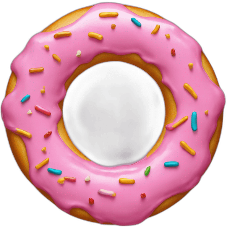 Homer Simpson as a donut emoji