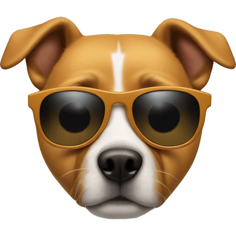 Dog with sunglasses emoji