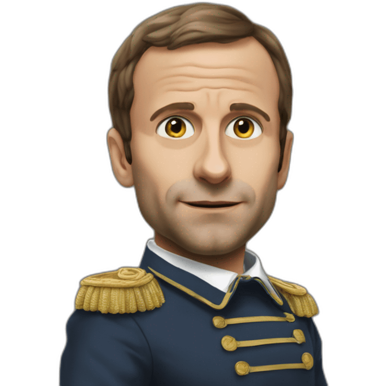 Macron mange du caca emoji