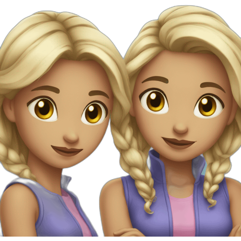 Two brokes girls série emoji