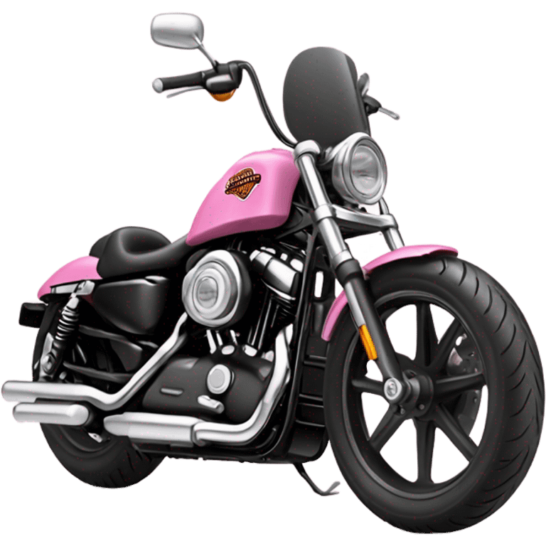 Pink Harley Davidson sportster  emoji