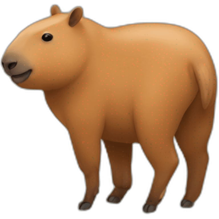 Chat sur capibara emoji