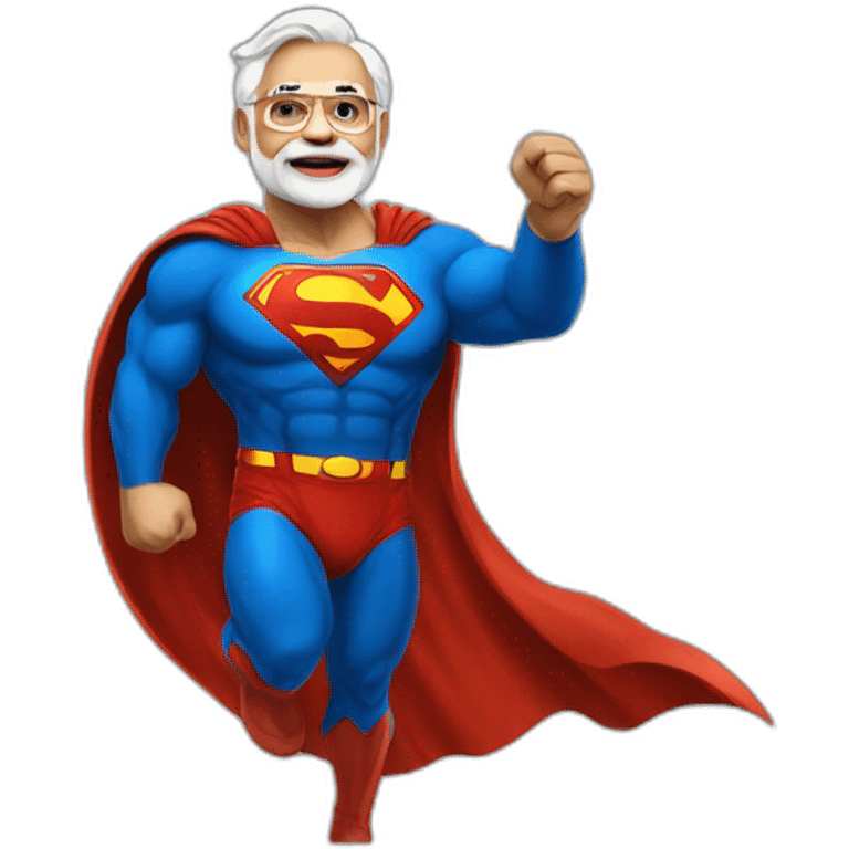 Narendra Modi superman emoji