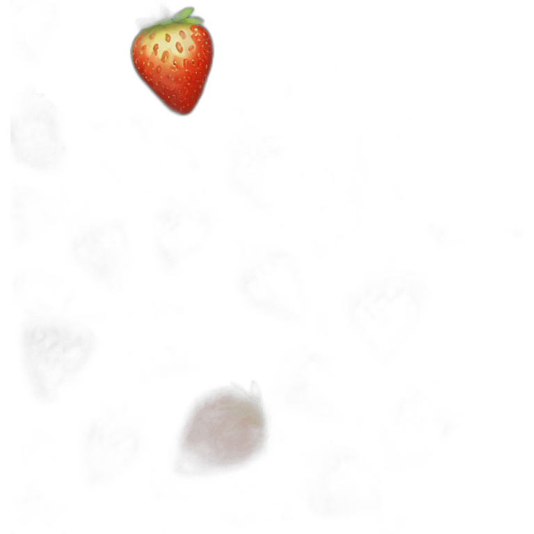 Sparkly glowing strawberry emoji