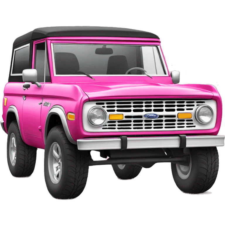 pink ford bronco  emoji