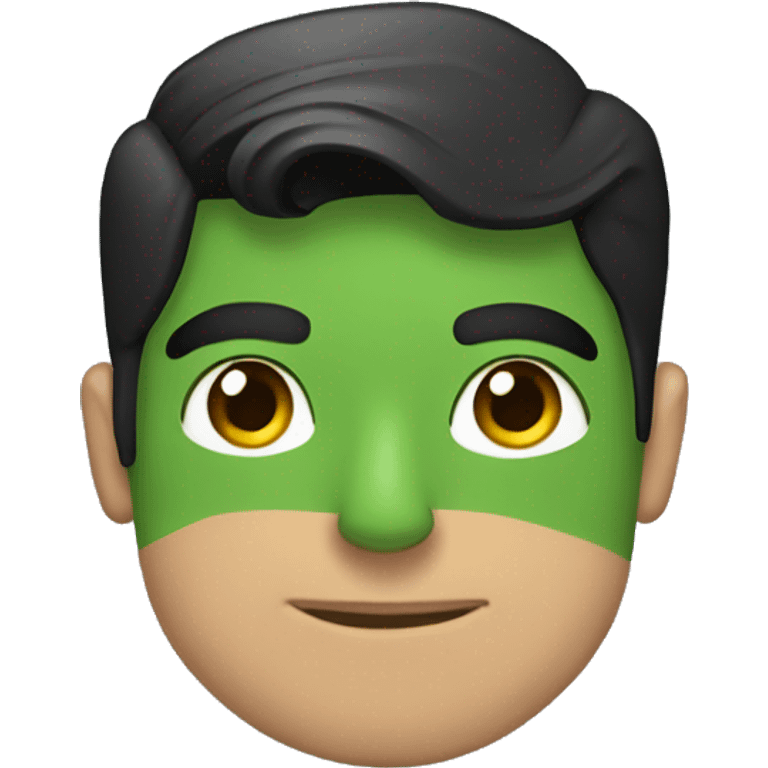 superman with a frog inhis sholder emoji