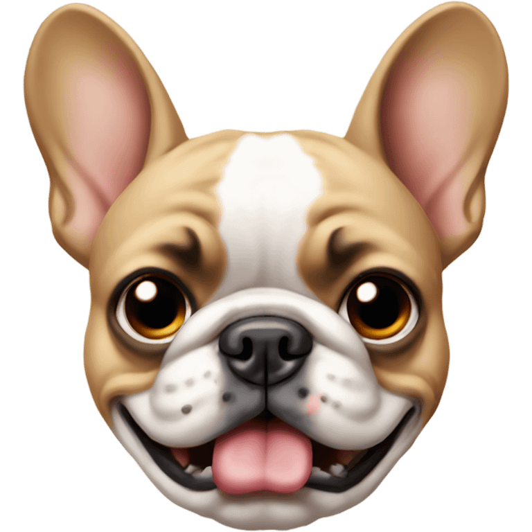 Angry frenchie emoji