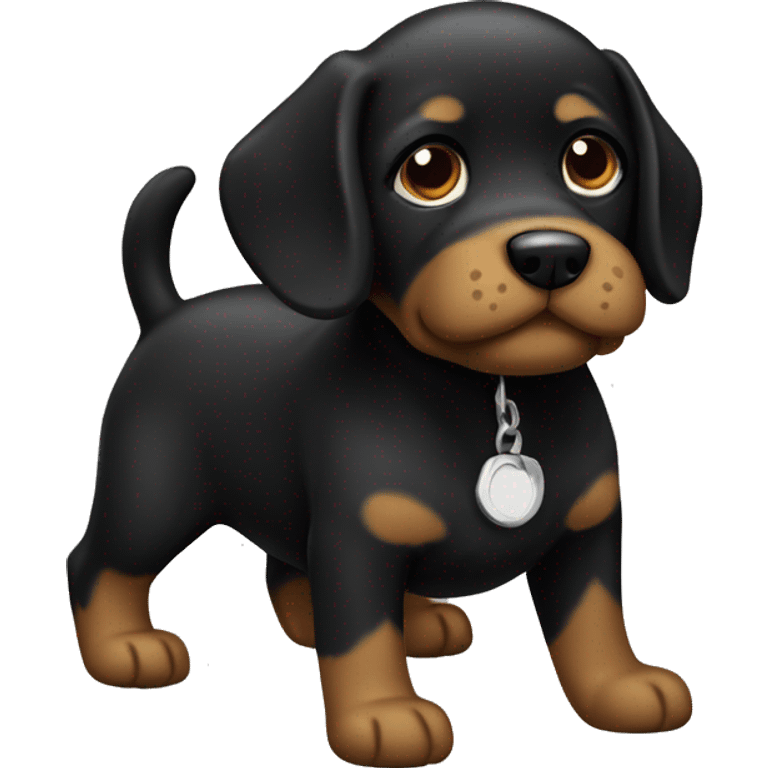 cachorro preto emoji