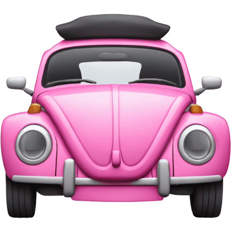 pink vw beetle emoji