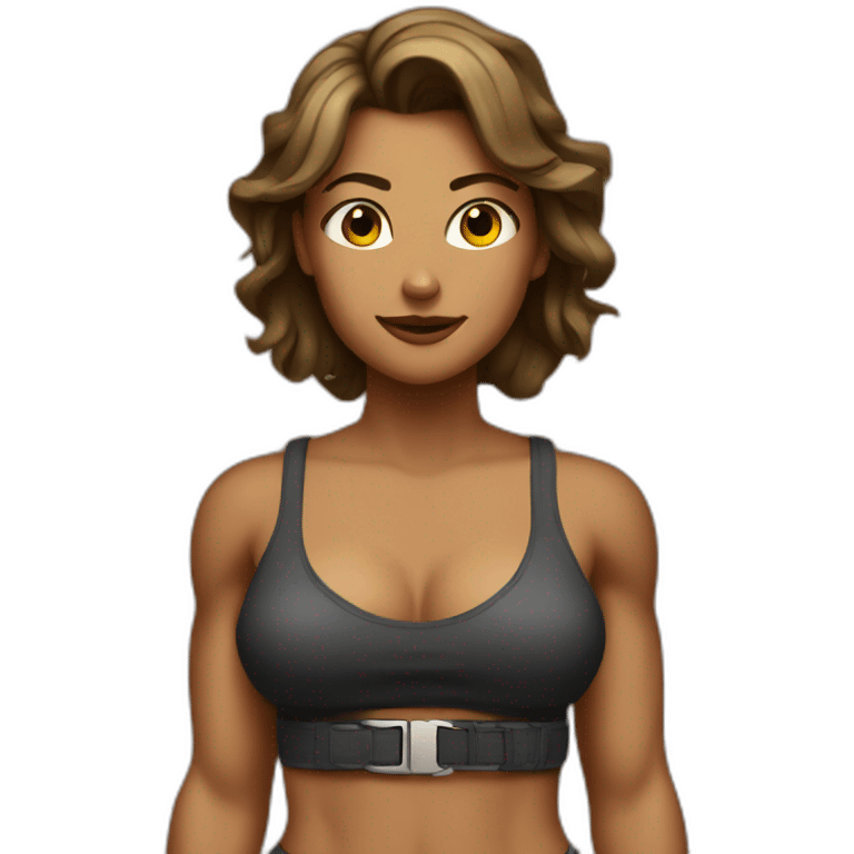 Muscular Woman with belt emoji