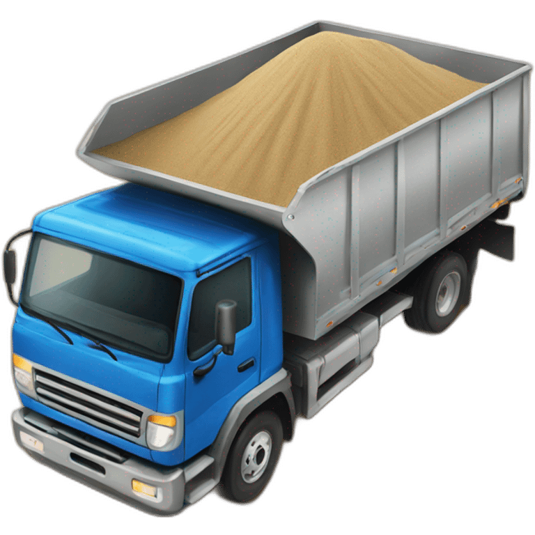 truck delivery sand emoji