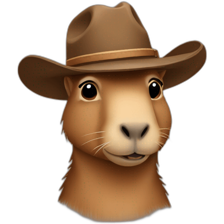 Cowboy capybara emoji