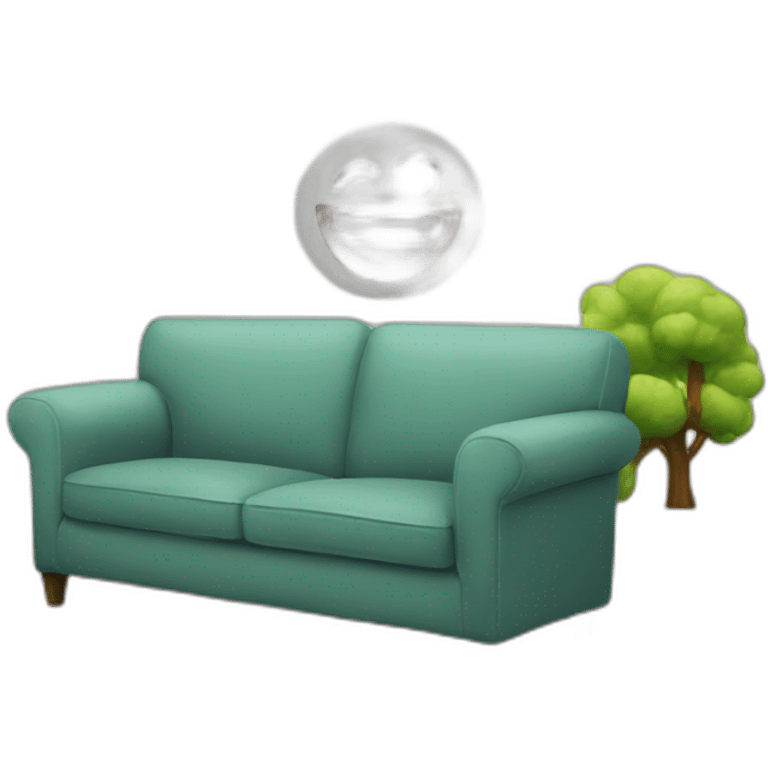 Happy sofa emoji